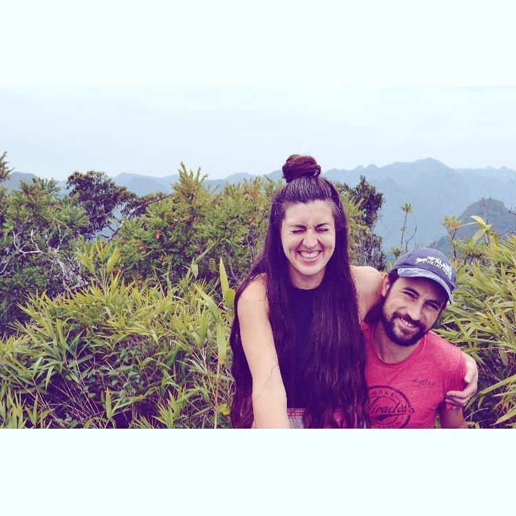 Hiking in the mountains in Vietnam