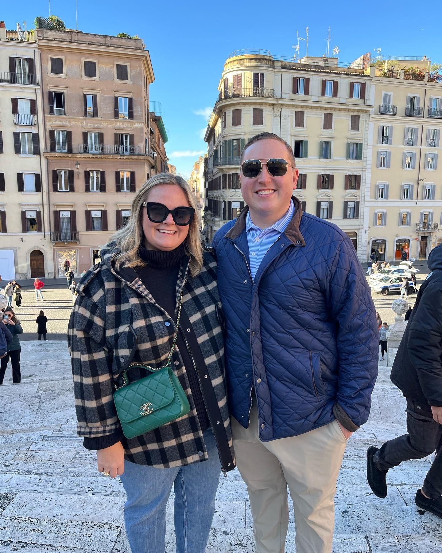 Dan & Abby on the Spanish Steps... a mere few hours later, they'll be engaged! - November 2022