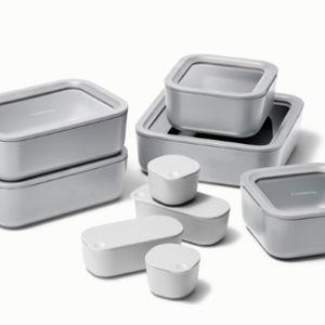 Food Storage Containers in Gray