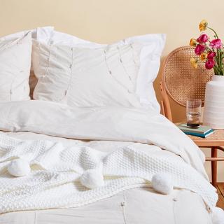 Pom Pom Throw Blanket