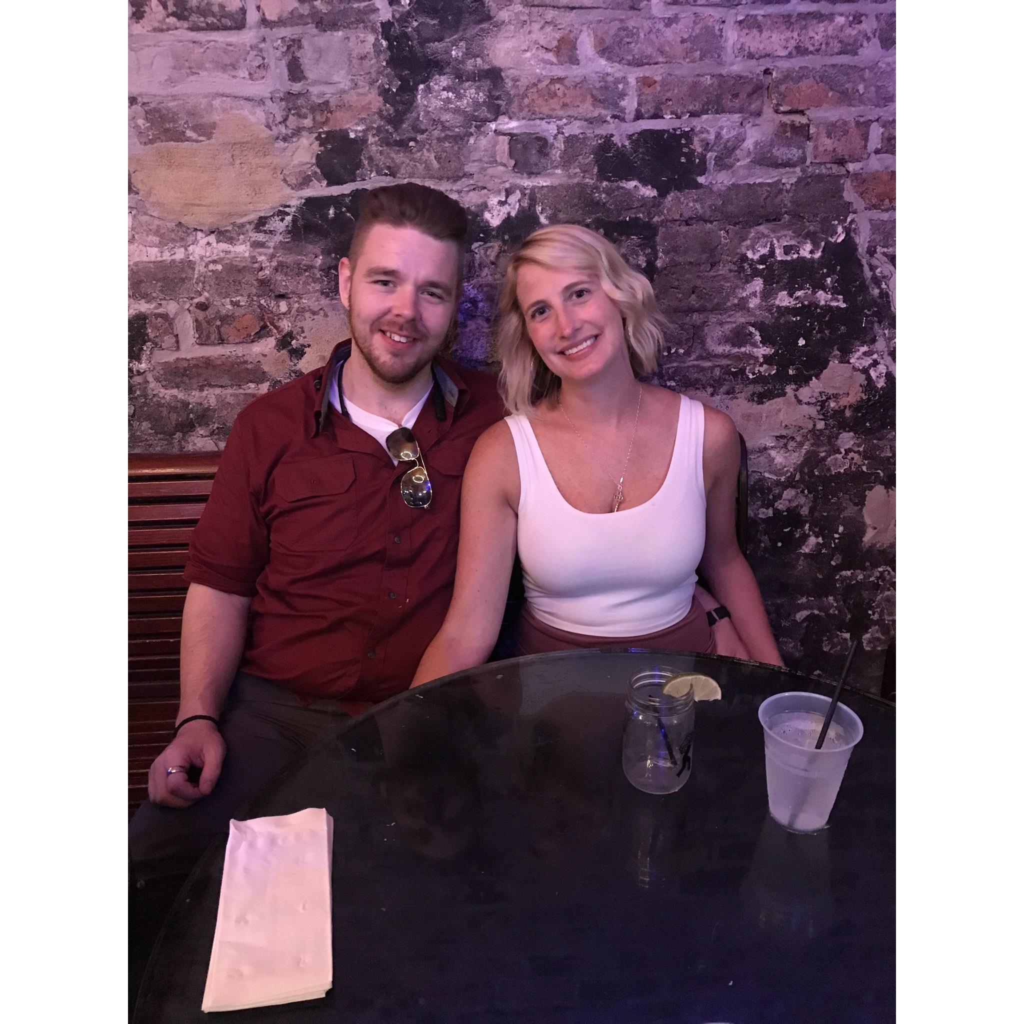 Mitch moved to NOLA a few months before I joined him. When this picture was taken, we had been apart for three long months, and I was visiting to sign our new lease. We were so happy to be reunited!