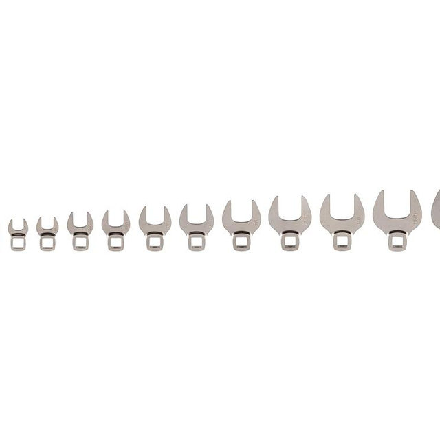 TEKTON 3/8 Inch Drive Crowfoot Wrench Set, 13-Piece (5/16-1 in.) | WCF93102 | Made in USA