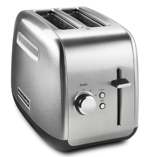 KitchenAid 2 Slice Manual Lift Toaster - KMT2115SX, Stainless Steel