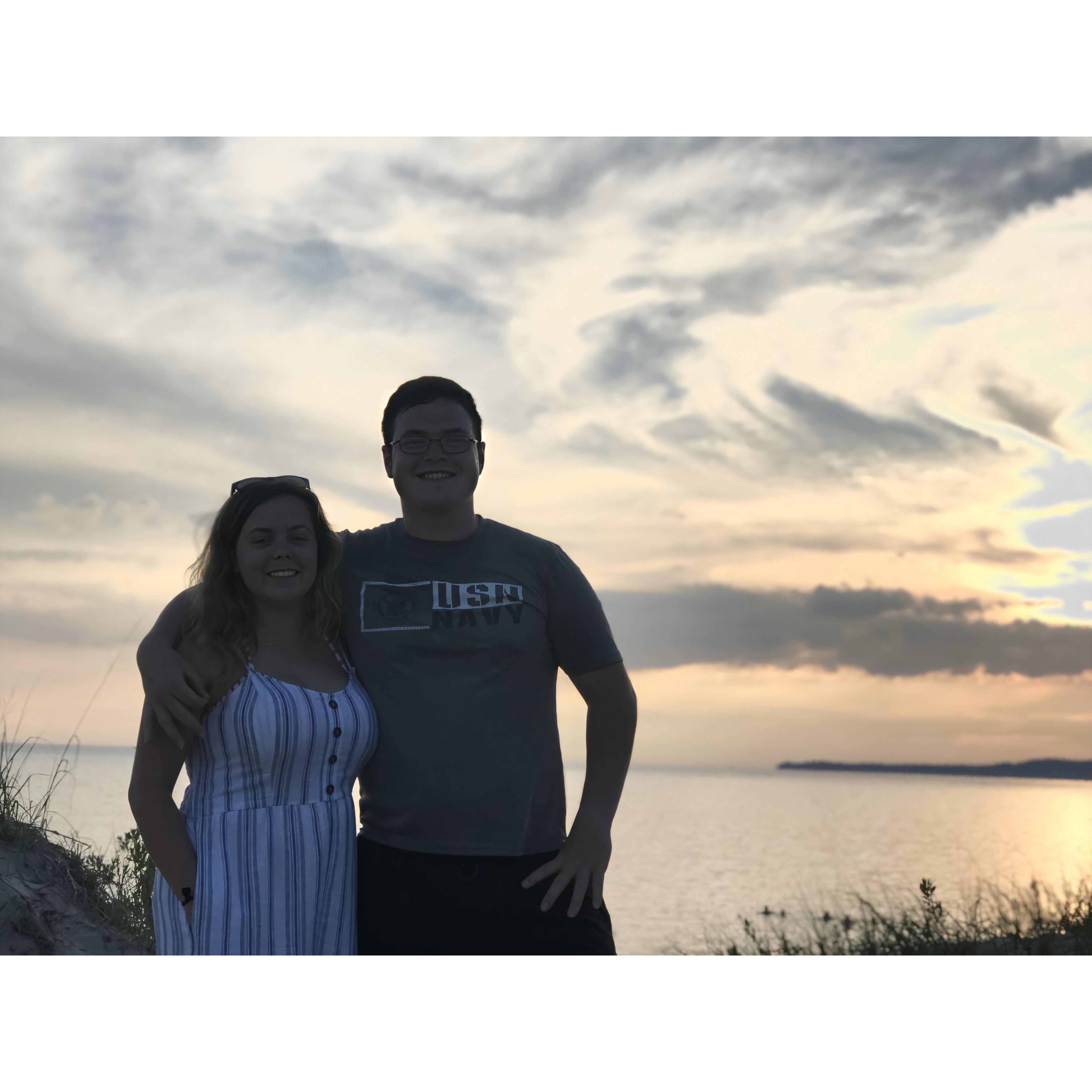 This picture was taken on our second 4th of July spent together, in Kay's hometown Harbor Springs, Michigan.
