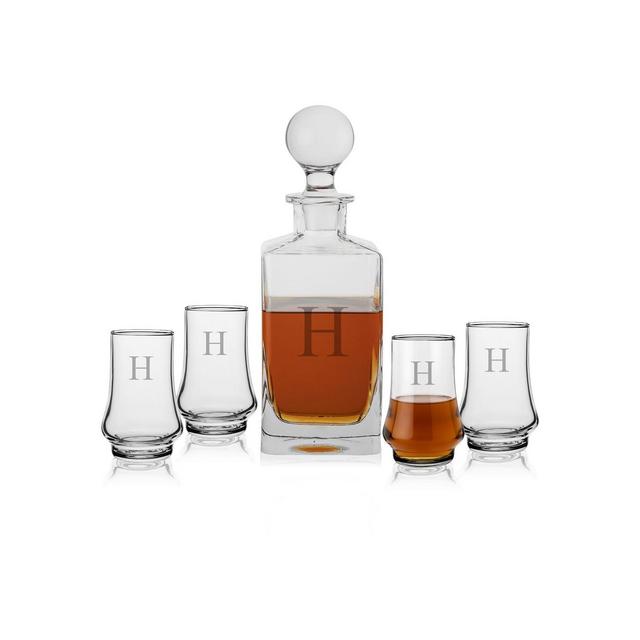 Personalized Classic 5 Piece Whiskey Decanter Set