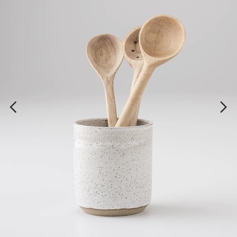 Speckled Stoneware Crock