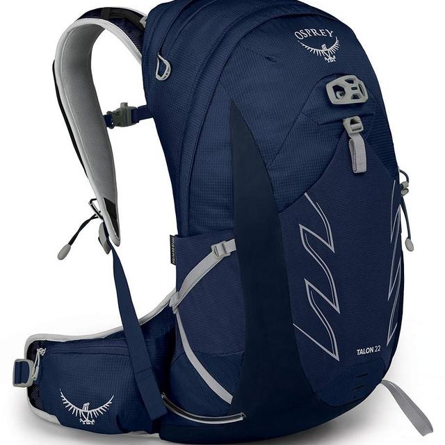 Osprey Talon 22L Men's Hiking Backpack with Hipbelt, Ceramic Blue, S/M