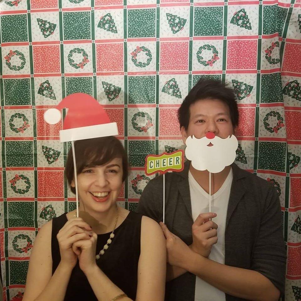 December 2017
Hosting a Christmas party with our friends. We made a DIY photo-booth!