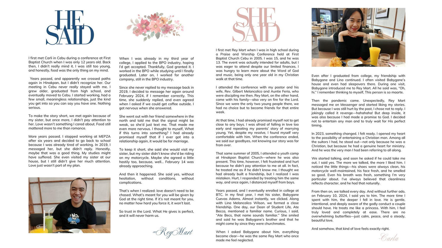 The Wedding Website of Rey Mart Cuevas and Carla Merlo