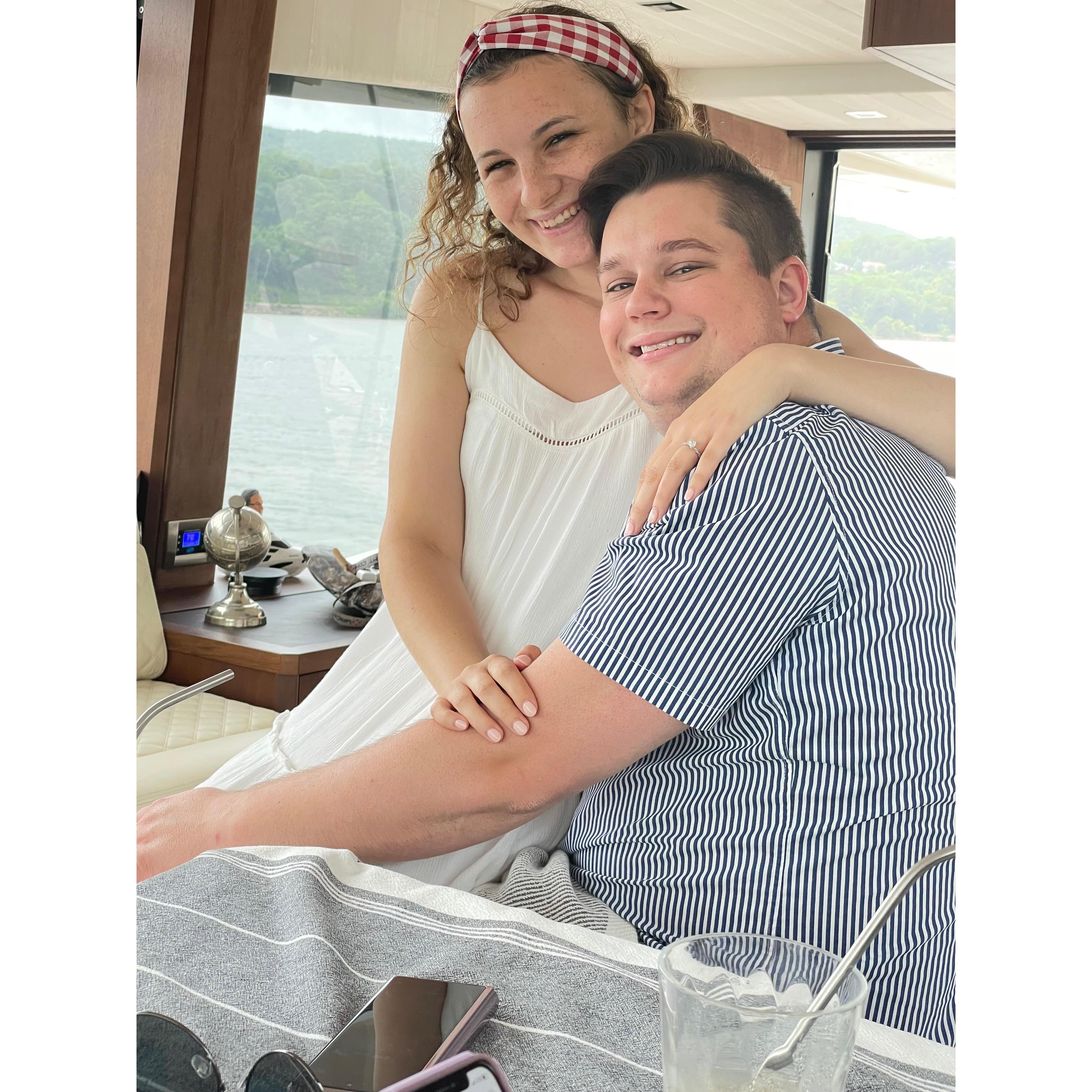 4th of July 2021 -  celebrating our new engagement with our parents!