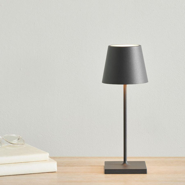Zafferano Wireless Touch Light, Poldina Pro Mini, Black
