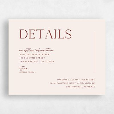 Linen, Beige Wedding Enclosure - Celeste