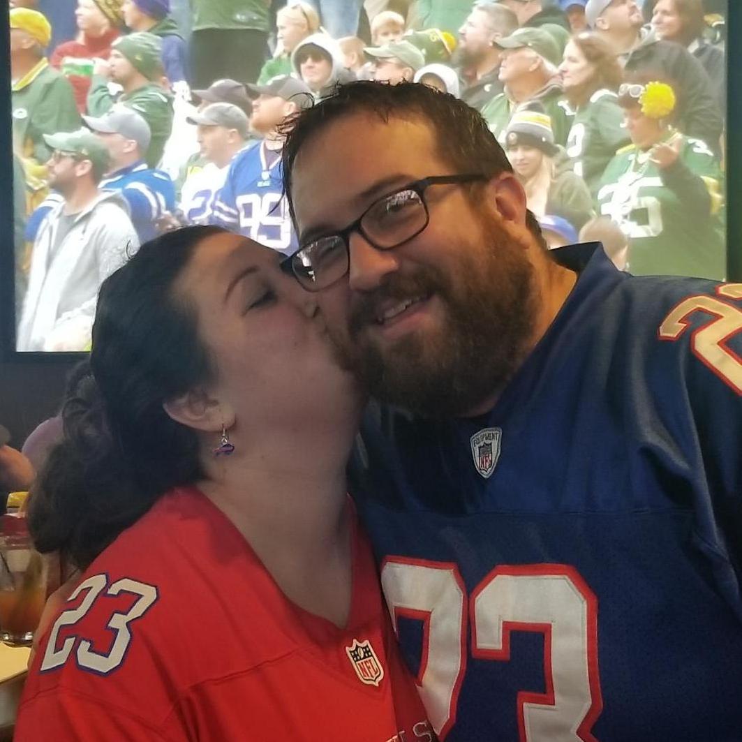 Football Season 2018 - anyone who knows Rance knows he is a #1 Buffalo Bills fan. Somehow, he got Julia rooting for them too.