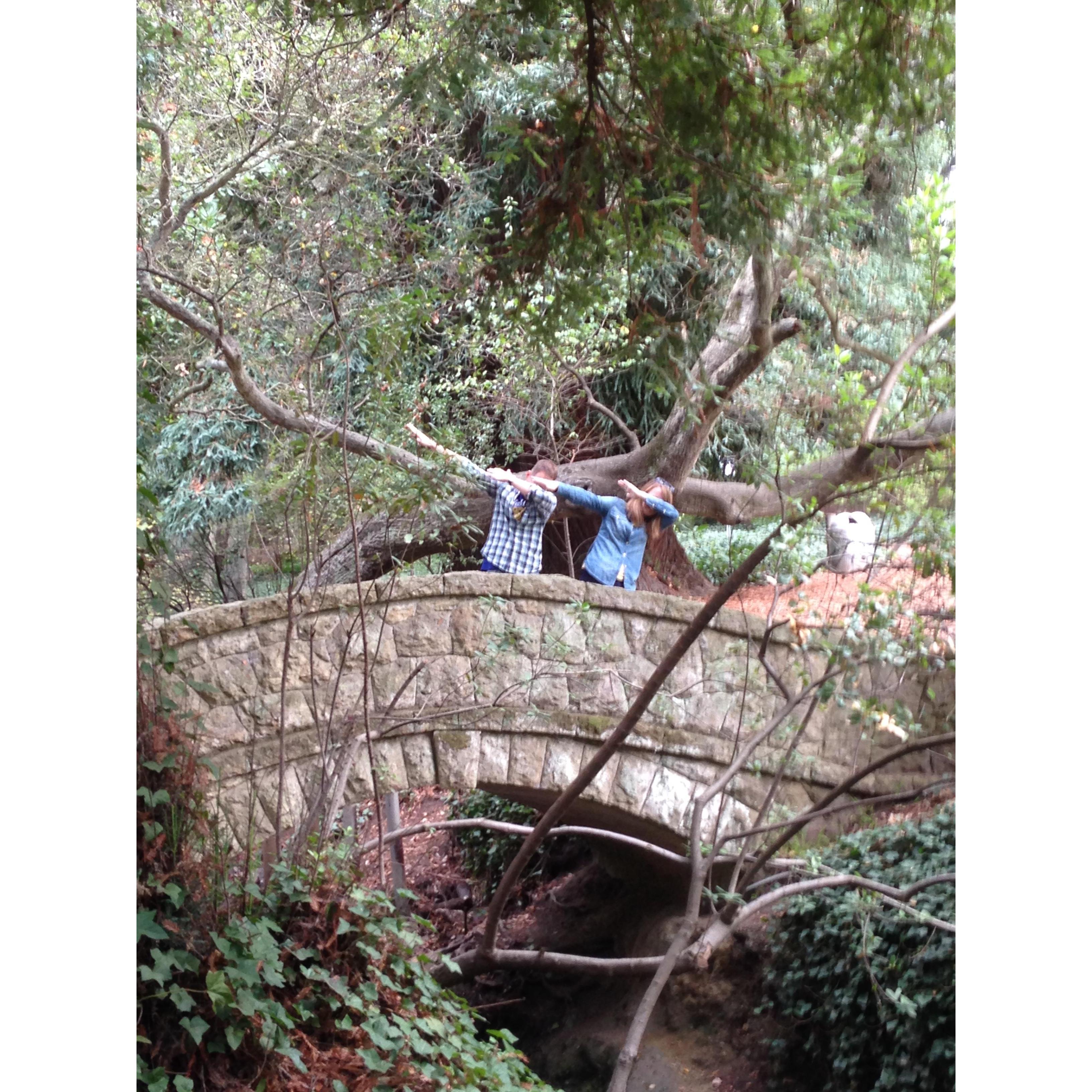 A kid named Grayson directed this picture of us.