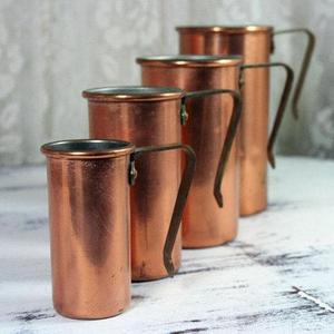 1950s Copper Nesting Measuring Cups Set of 4