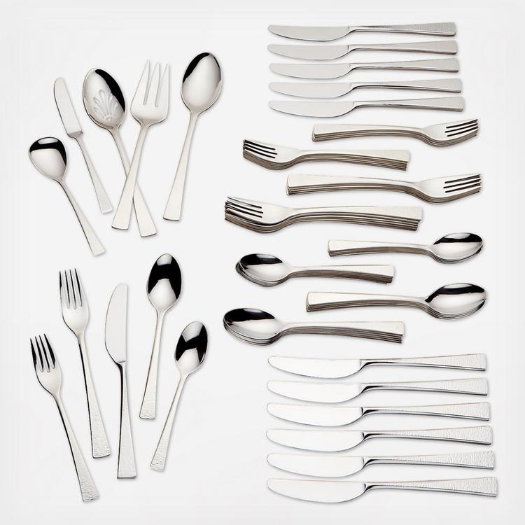 Lenox, Gorham Biscayne 65-Piece Flatware Set, Service for 12 | Zola