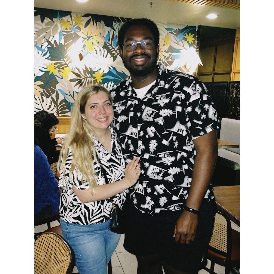 Celebrating Mark's 31st, tiki-style