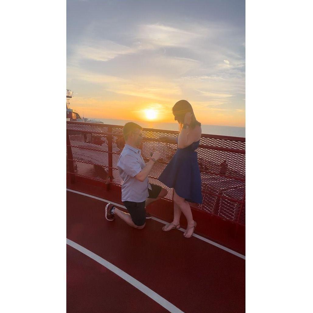 Engagement on our second cruise