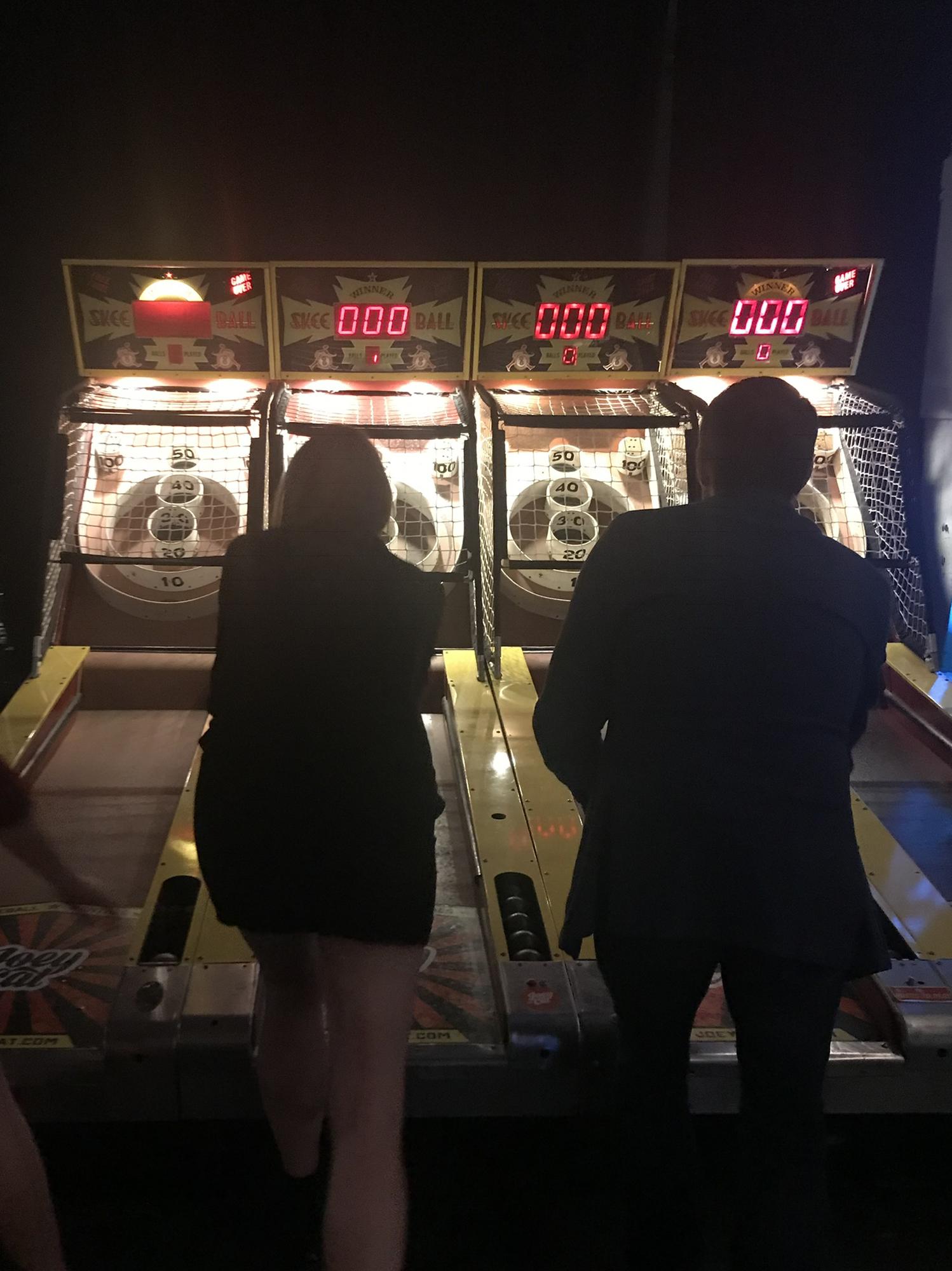 Skeeball.  December 2018.