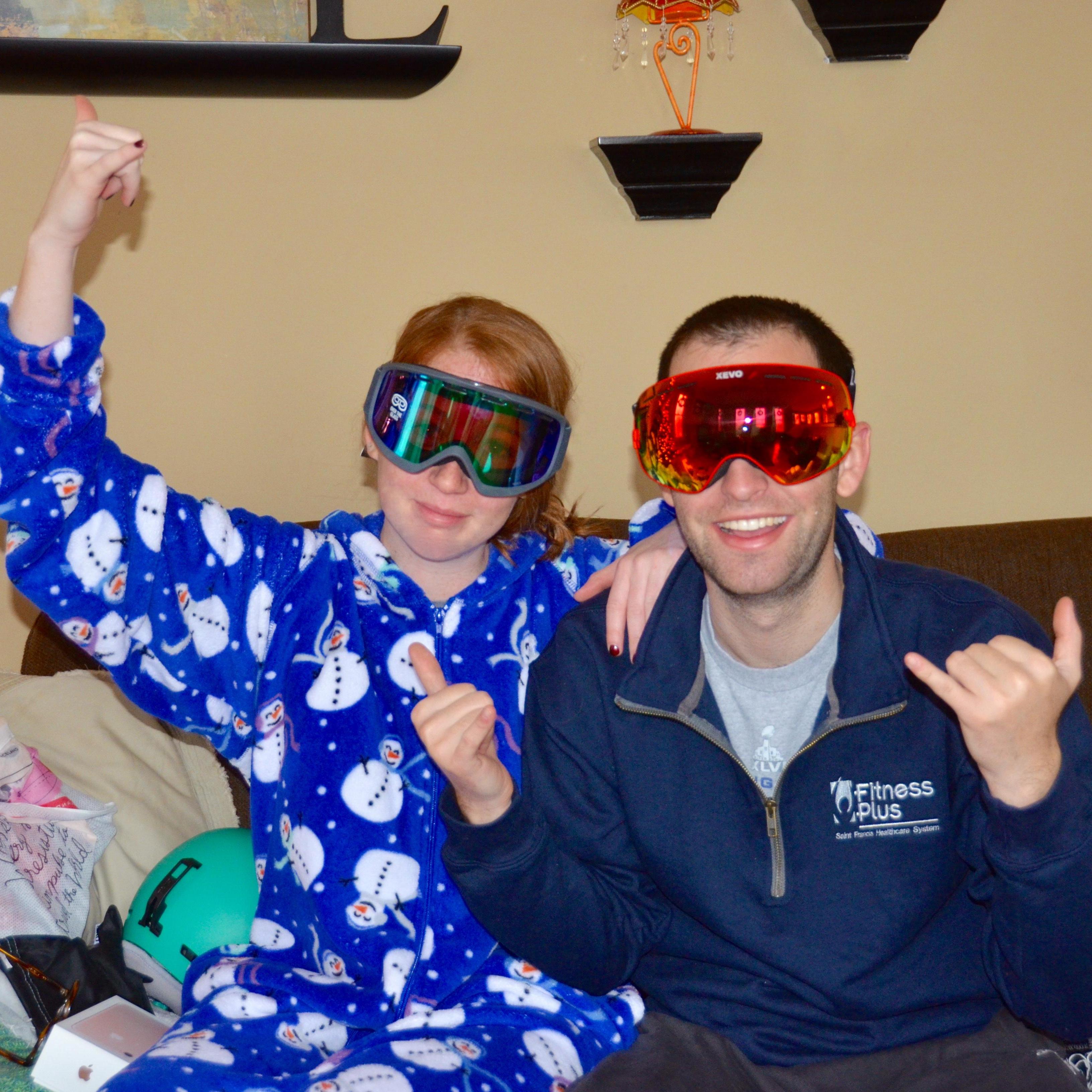 We both unknowingly gifted each other ski goggles.. I guess we know each other well?