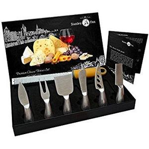 Boska Holland Stainless Steel Mini Cheese Knives, 4 Piece Gift Set, 10 Year Guarantee, Monaco Collection