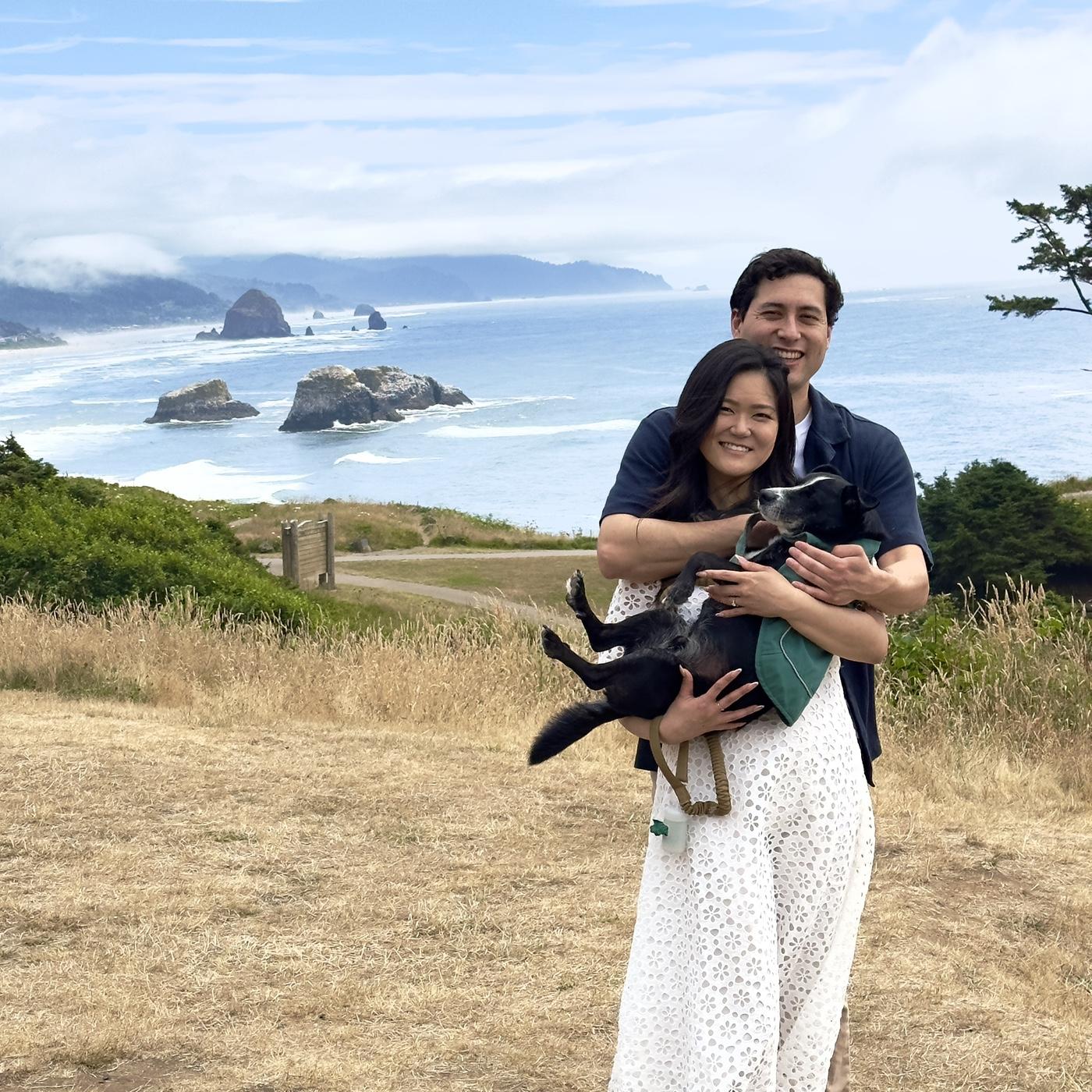 Proposal Day: post-proposal tripod family portrait. (July 18th, 2025)