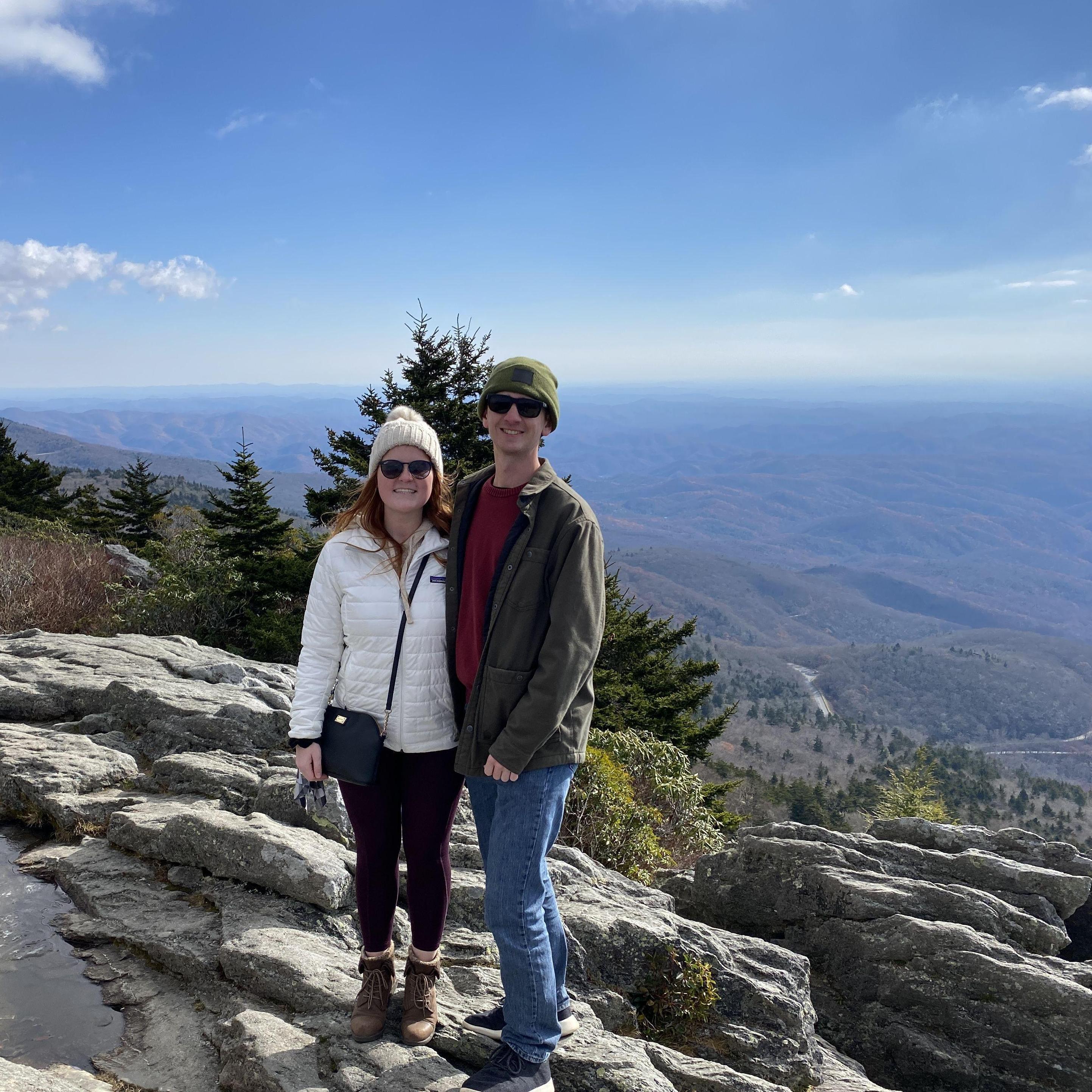 November 16, 2021 - We took a trip out to the mountains for an extended weekend. This picture was taken at the Mile High Swinging Bridge.