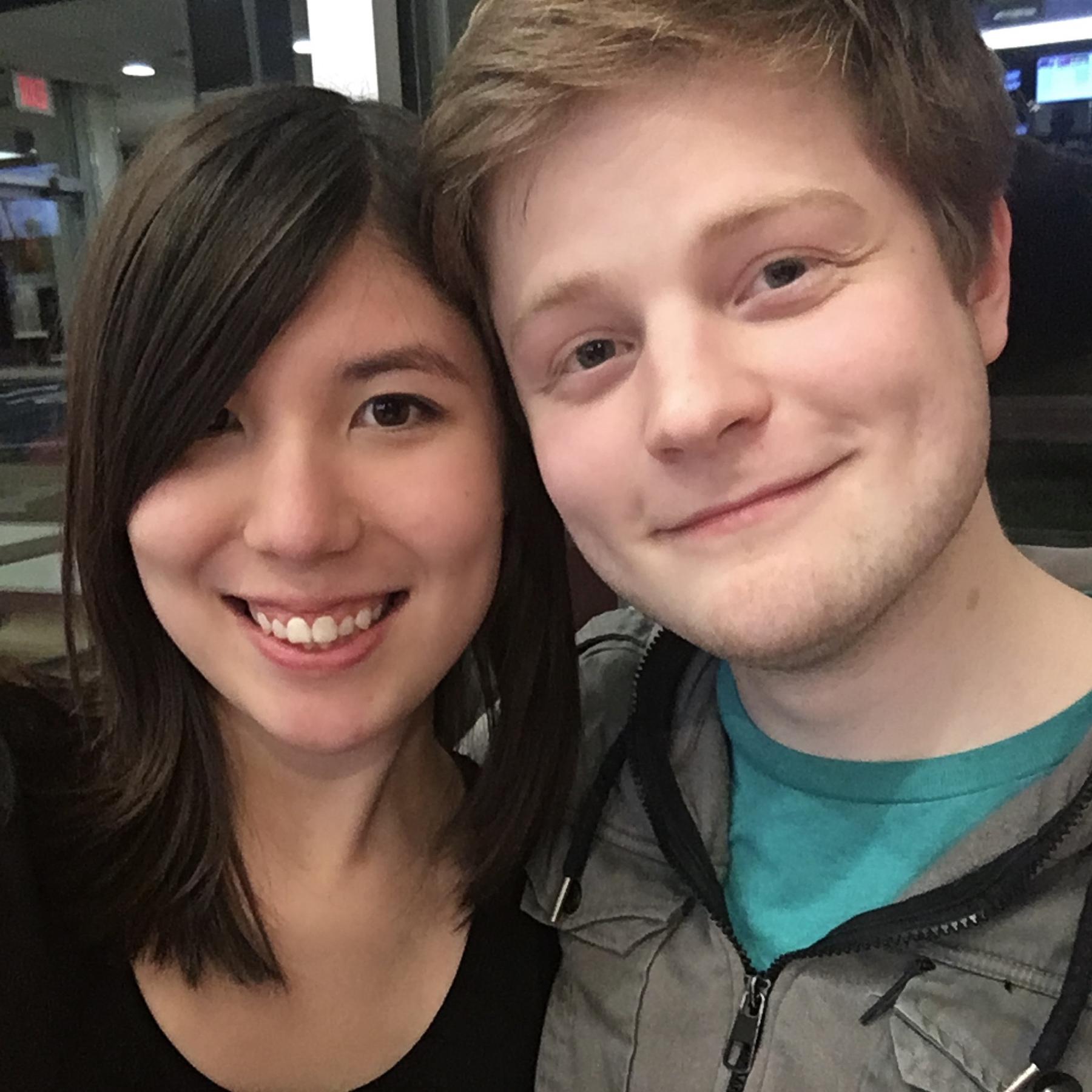 A photo I took on our very first date, a long series of stops that ended at the Boonton McDonald’s with fries and ice cream