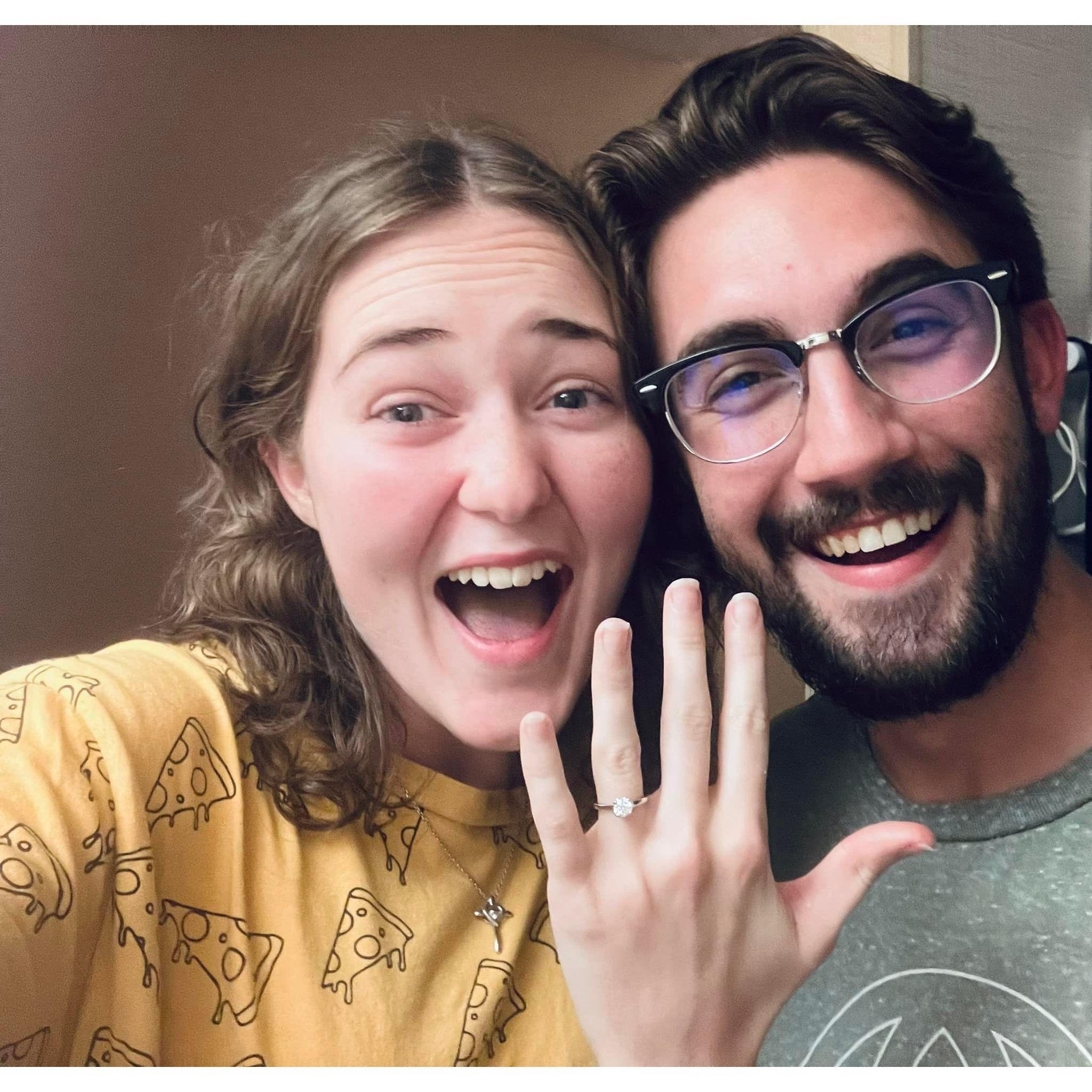 The night we got engaged :)