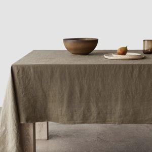 Stonewashed Linen Tablecloth