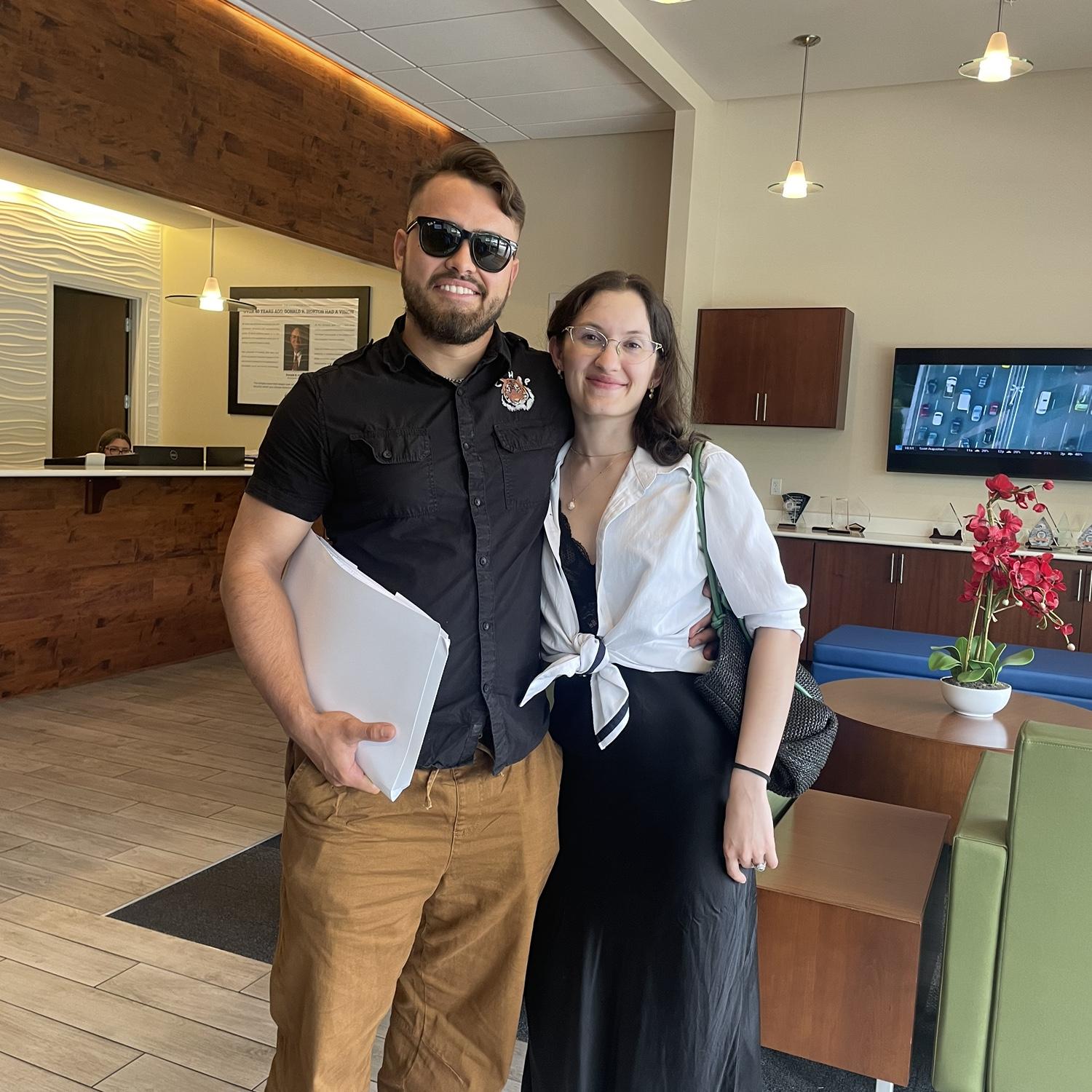Finished signing the papers for our new home