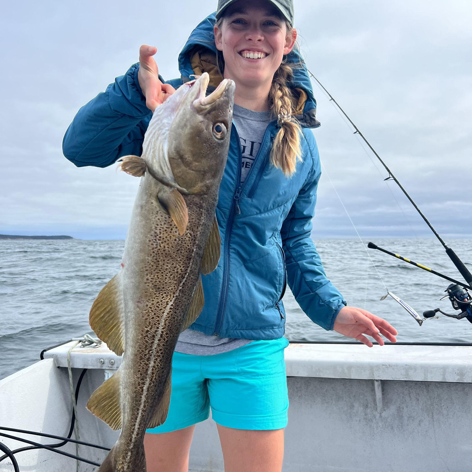 Our first fishing trip together. We made cod tacos. They were great.