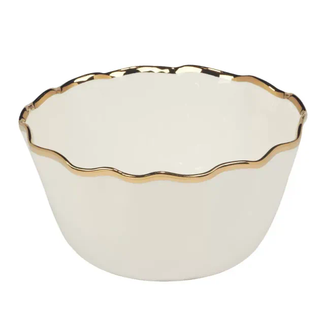 Certified International 144oz Regency Deep Bowl Gold