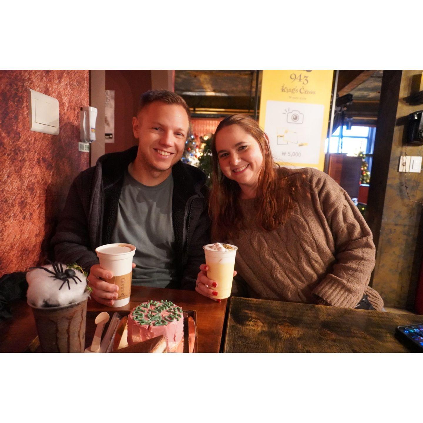 At the Harry Potter Cafe in South Korea