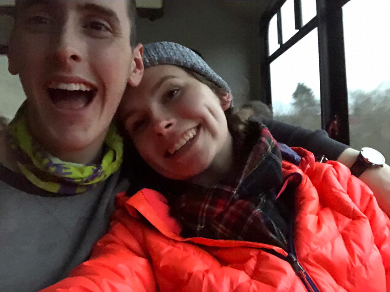 Our first time skiing together!