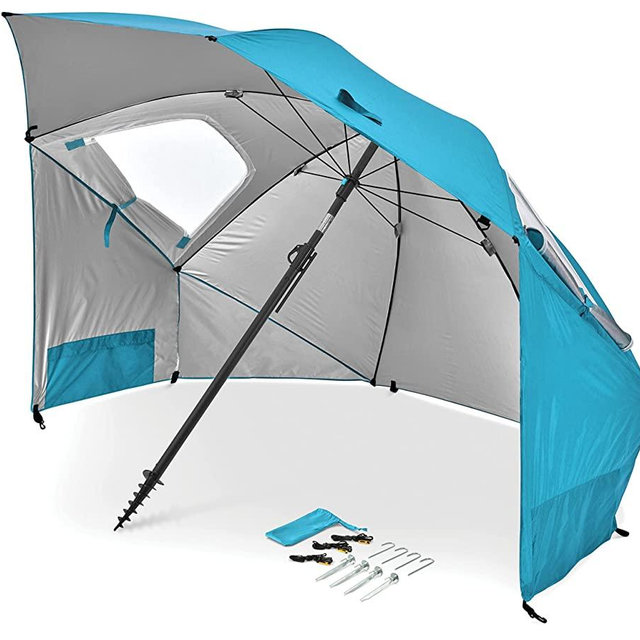 Sport-Brella Premiere XL UPF 50+ Umbrella Shelter for Sun and Rain Protection (9-Foot)