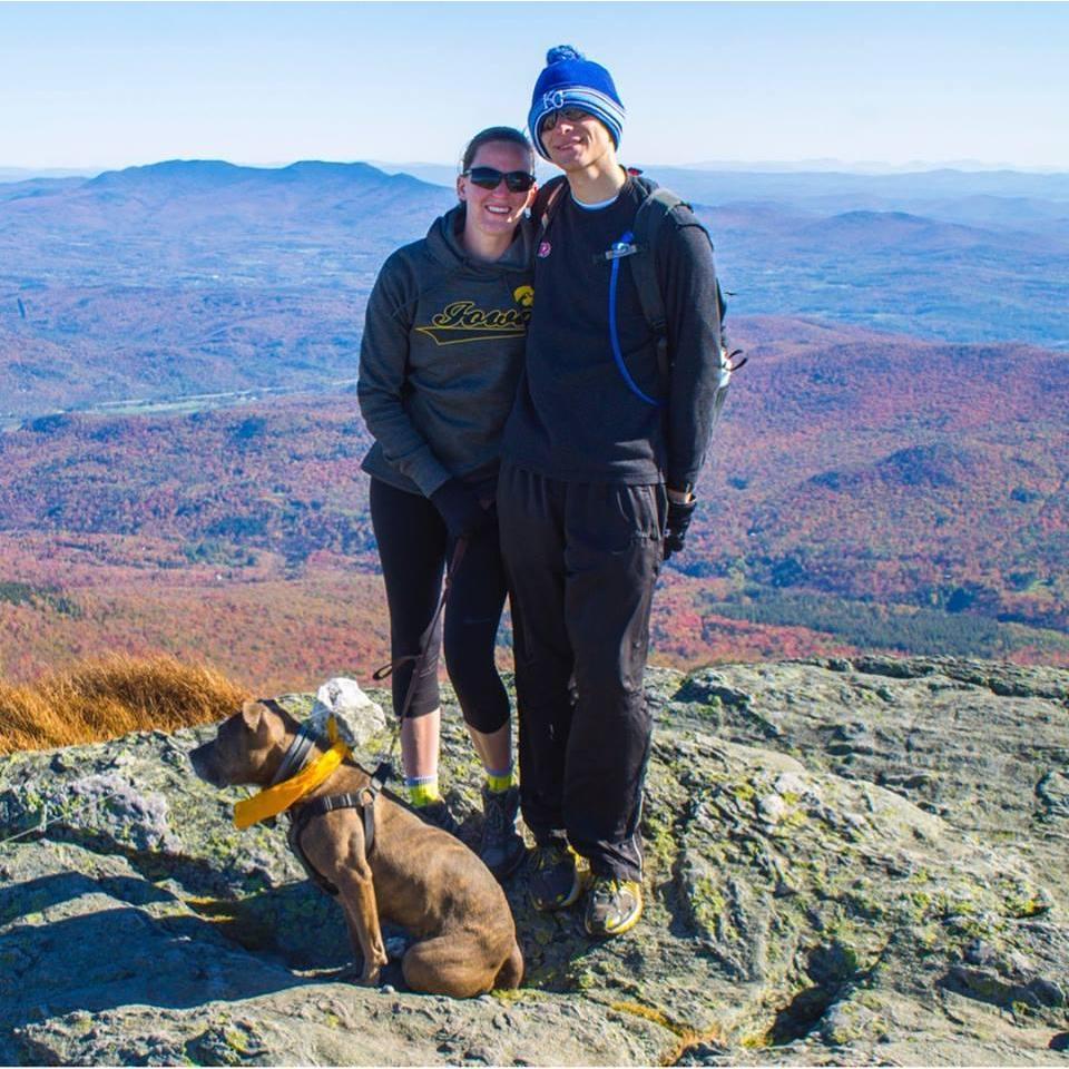 Our second time hiking Camel's Hump - this time with a new hiking buddy, Brook!
