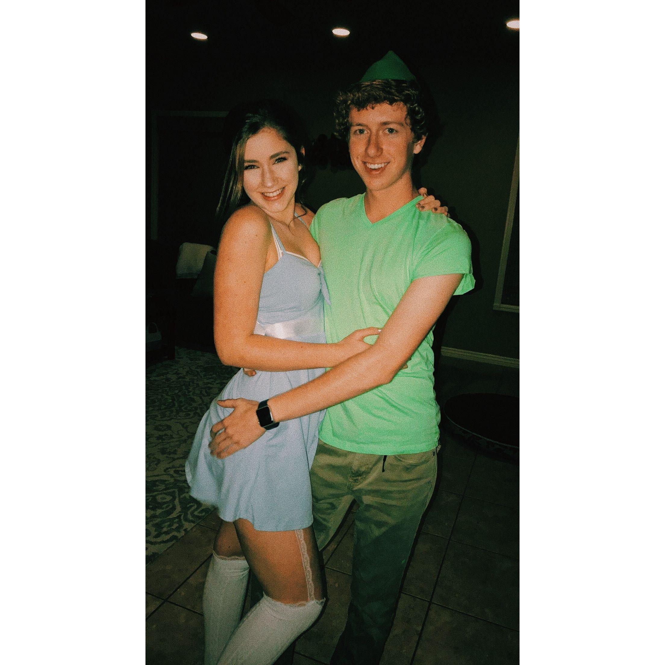 our first halloween together! Peter pan and Wendy