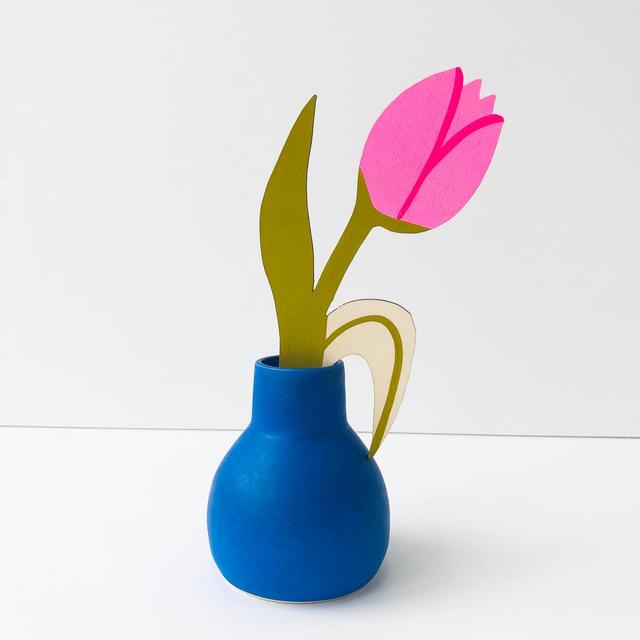 Hand Painted Wooden Tulip