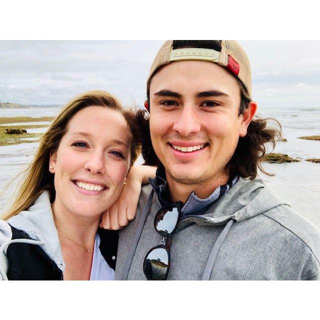 Our first pic as an official couple back in early 2019