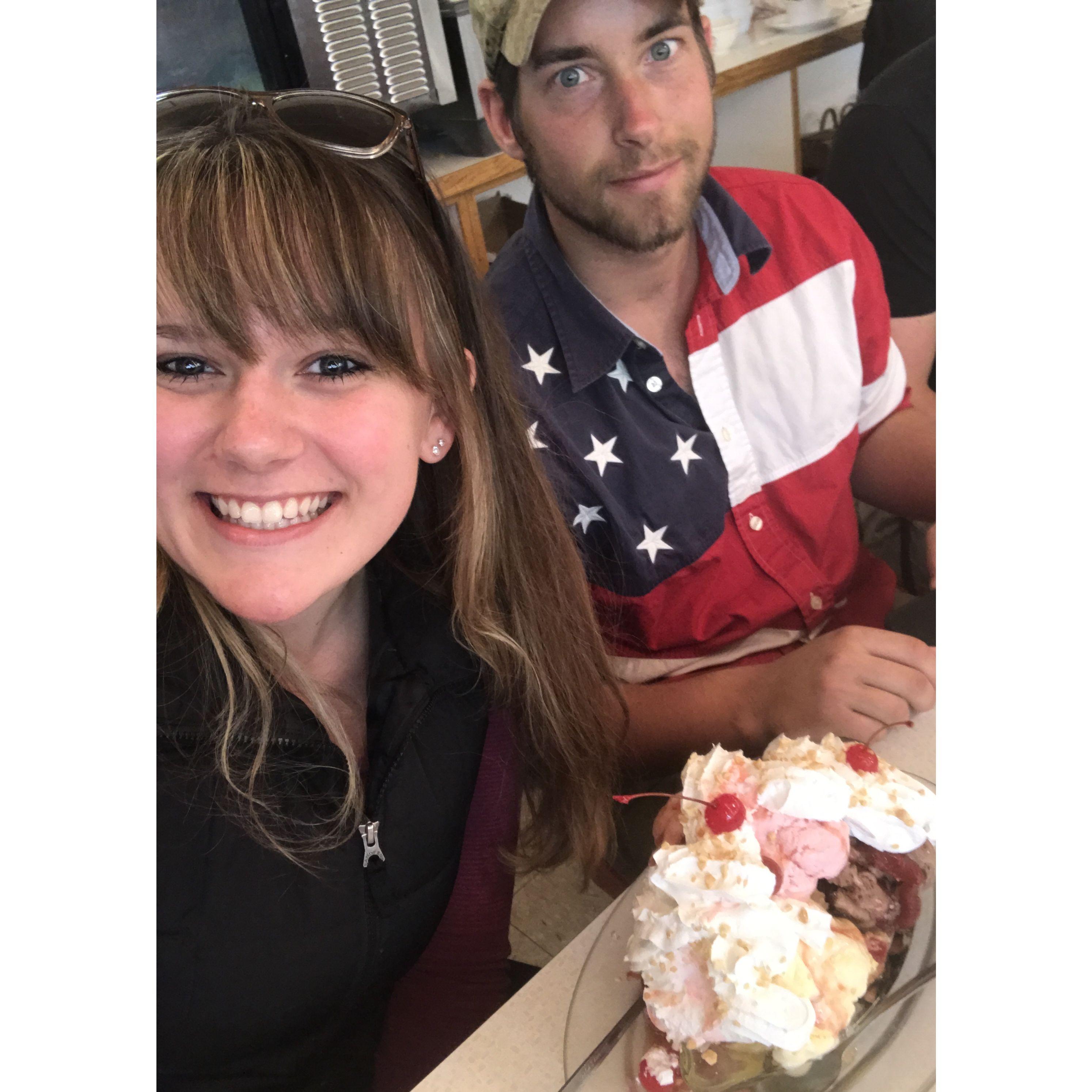 Our first photo together! We met in Bellingham through our mutual friend Jamie, and within a few weeks we were spending whole weekends together.