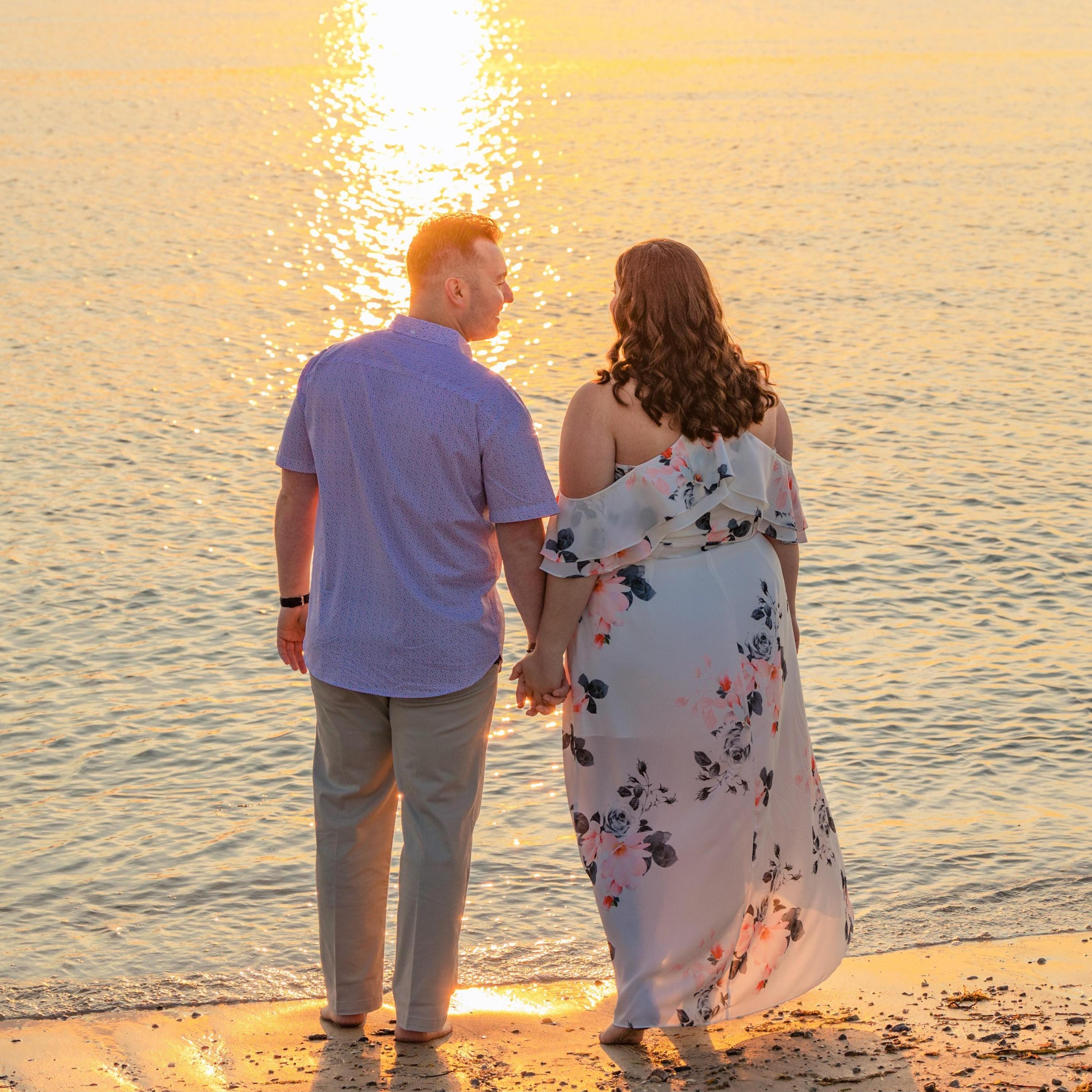 On his Bumble profile, Trevor had the quote: "You never know, lightning could strike." On our first few dates together, there was lightning in the sky! We took this as a good sign.