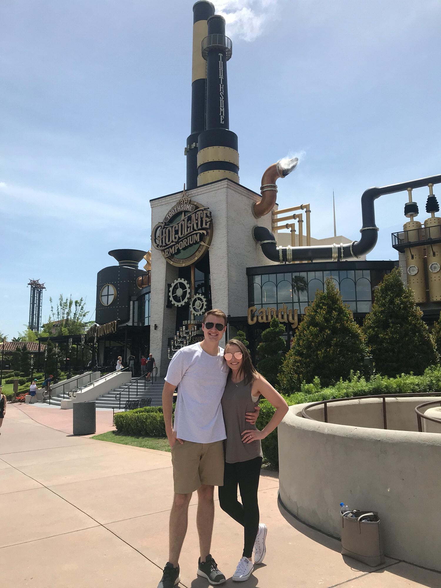 If you know Olivia... you know she has to stop at the Chocolate factory!