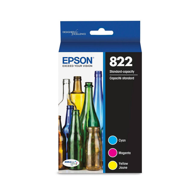Epson 822 Standard Yield 3pk Ink Cartridge - Cyan Magenta Yellow
