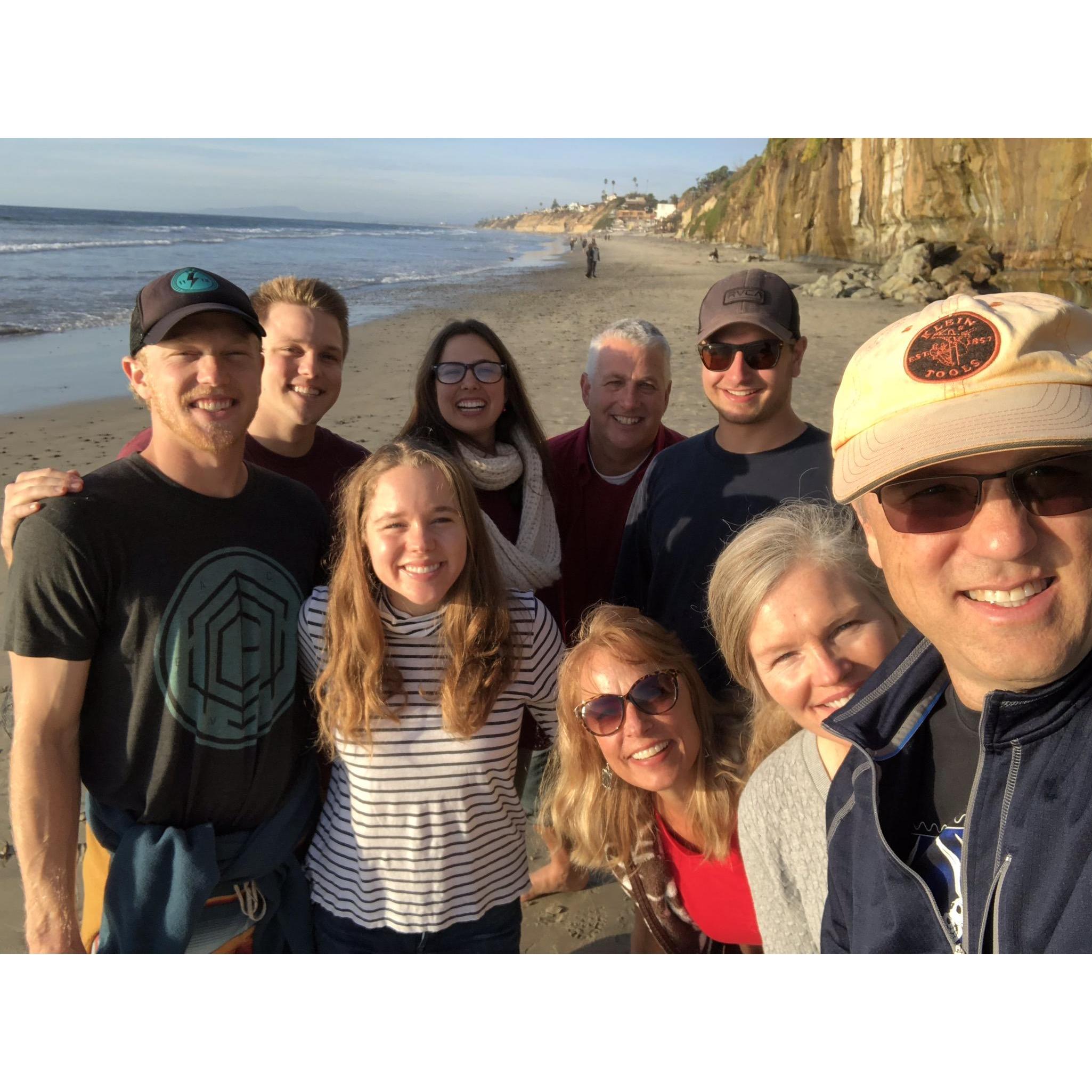 Some of our family, selfie compliments of Andrew's dad, Brent.