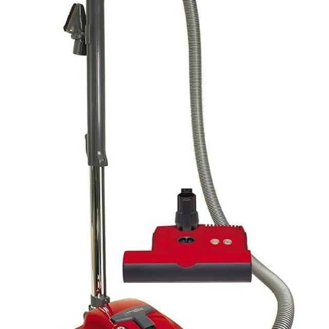 SEBO 9687AM Airbelt K3 Canister Vacuum with ET-1 Powerhead and Parquet Brush, Red - Corded