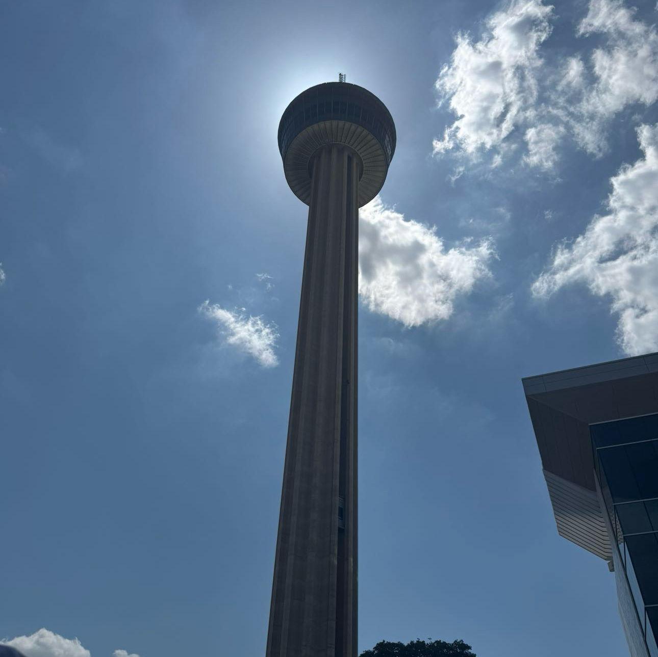 When Maddie's grandparents came to visit for graduation, we went to the Tower of Americas
