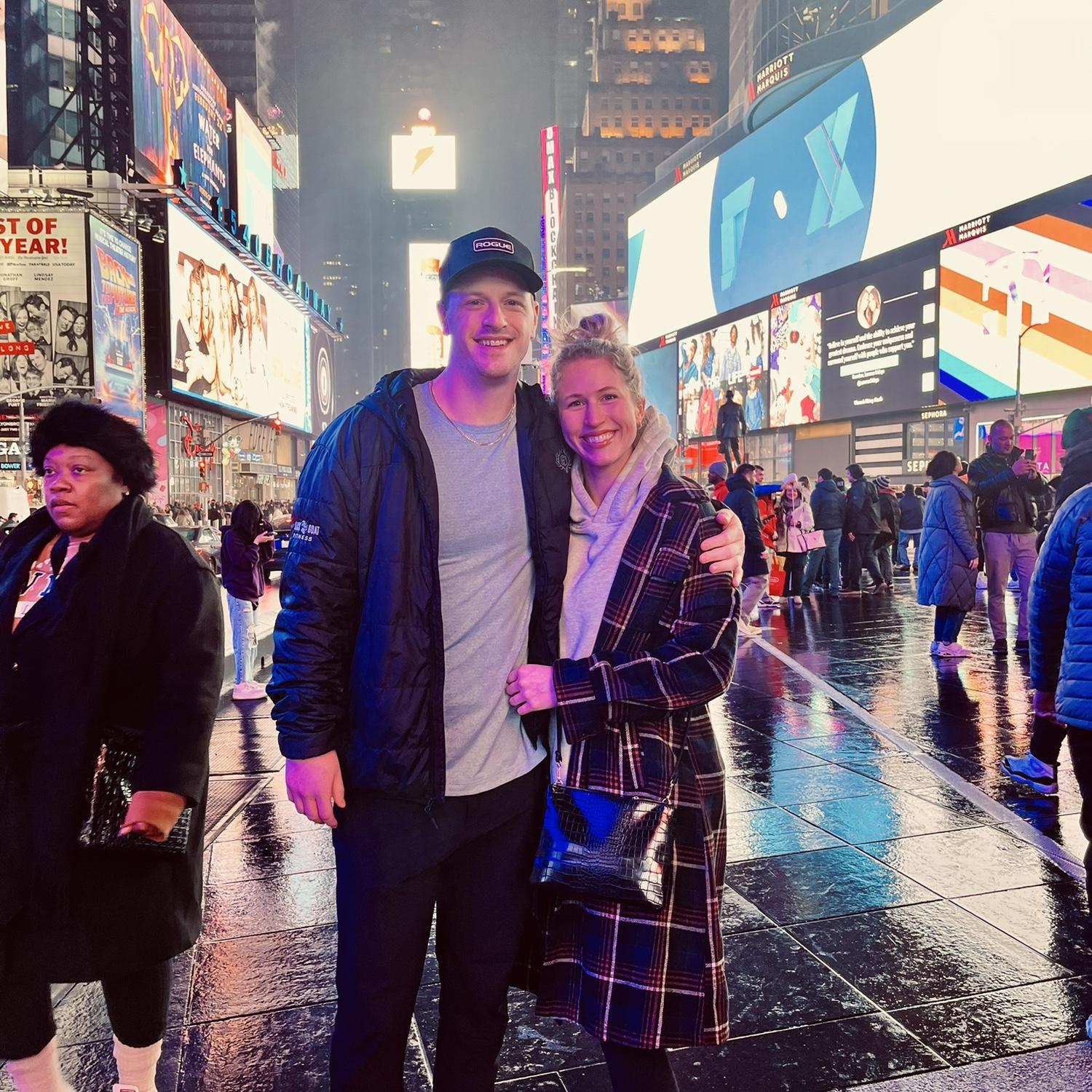 Brigid tagged along on many of Bridger's work trips - including a trip to New York!