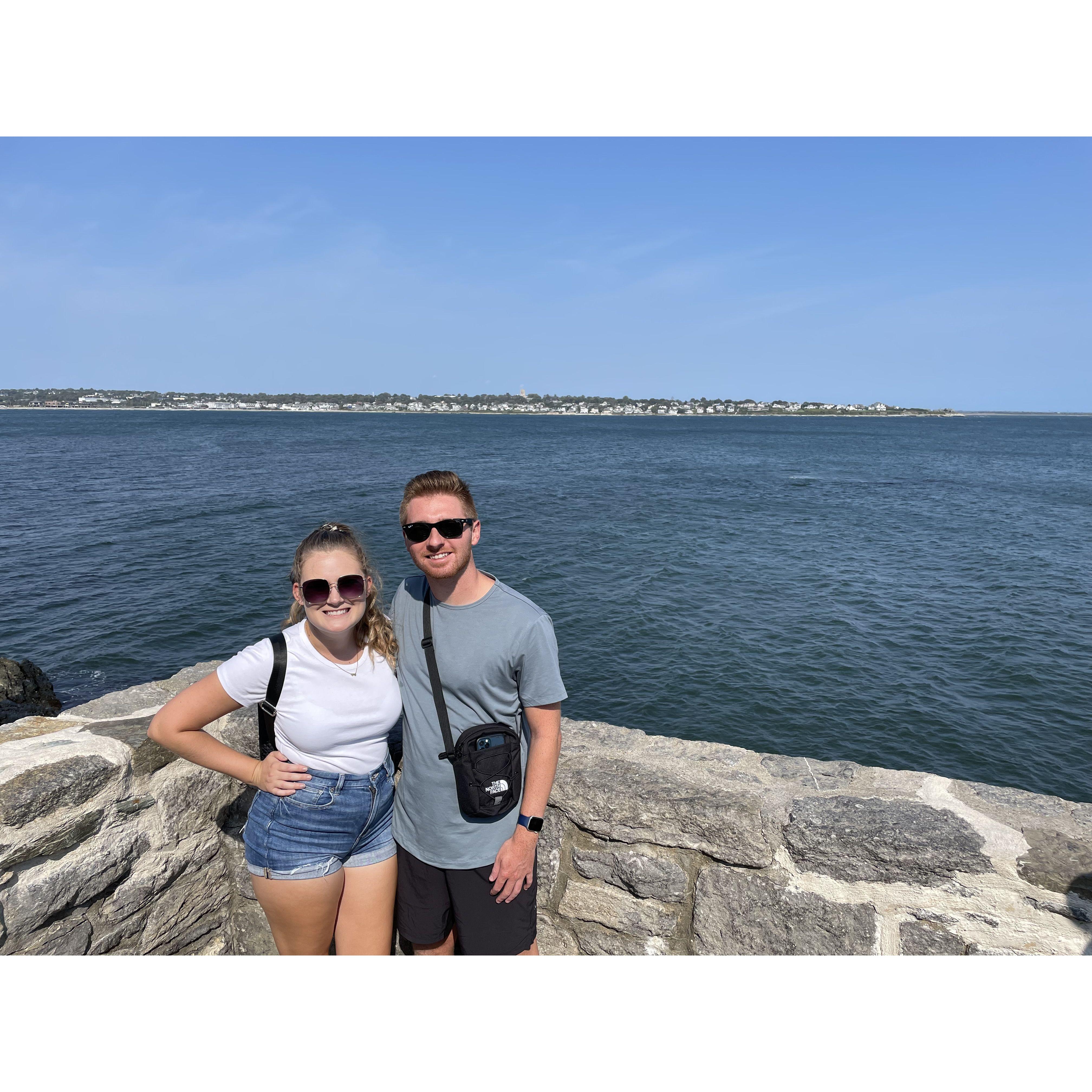 What we thought was going to be a couple mile walk along the coast of Newport in Rhode Island ended up being more like a hike we were unprepared for - but had beautiful views along the way!