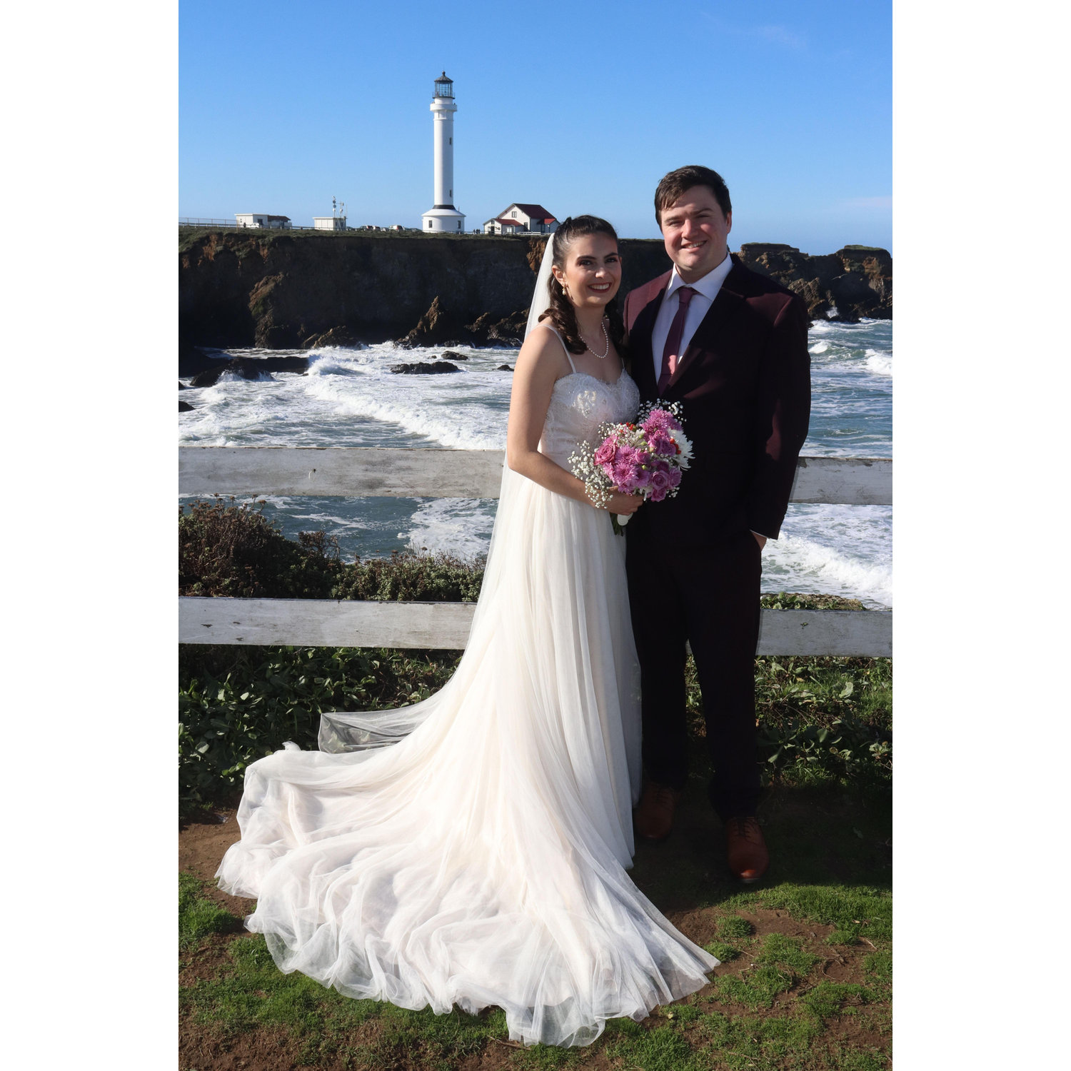 Shannon and Alec at Point Arena Lighthouse